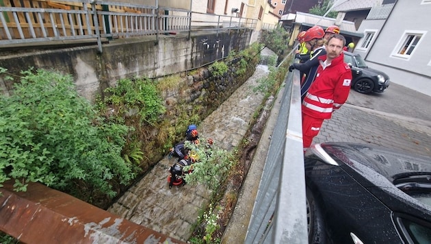 Hier passierte der Unfall am frühen Samstagmorgen (Bild: Wasserrettung Salzburg)