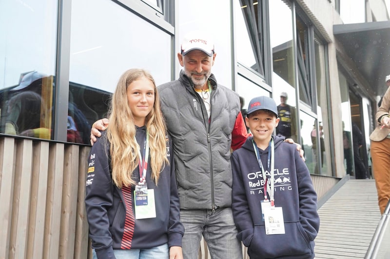 Tom Muster mit Tochter Maxime und Neffe Pauli (Bild: Pail Sepp)