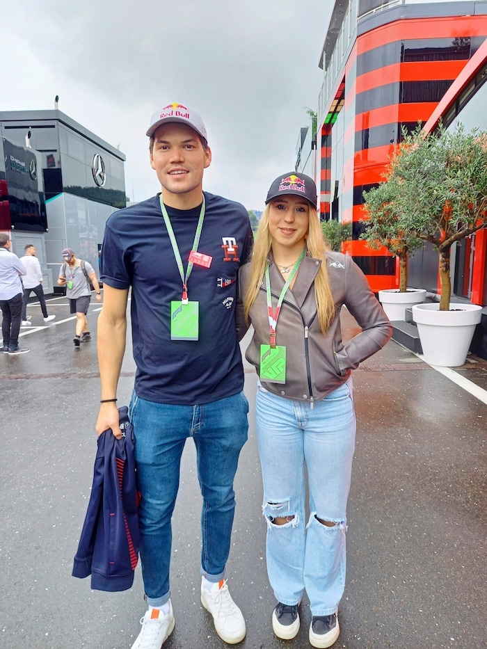 Die Skifahrer Alex Vinatzer und Lara Colturi