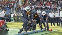 Spannende Bewerbe vor beeindruckender Zuschauerkulisse in Leoberdorf. (Bild: NÖLFK)