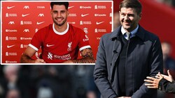 Dominik Szoboszlai (links oben) hat bei Liverpool unterschrieben - und sich zuvor schon ein Gerrard-Zitat „stechen“ lassen. (Bild: APA/AFP/Paul ELLIS, Instagram.com/lilverpoolfc)