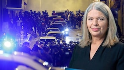 Journalistin Karin Kraml (61) wurde in einem Pariser Vorort überfallen. (Bild: AFP, Servus TV/Martin Hörmandinger, Krone KREATIV)