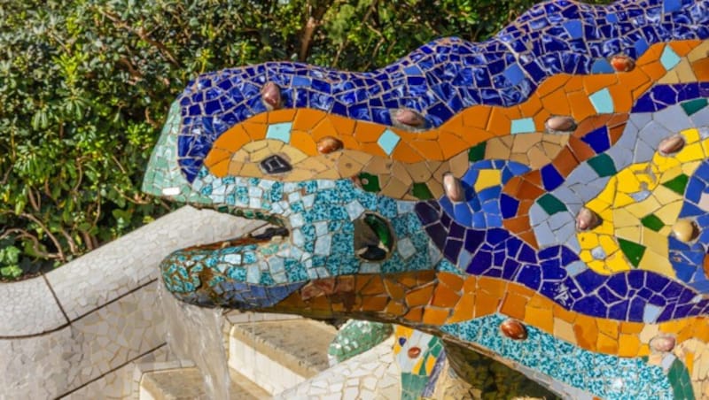 Mosaik-Eidechse von Gaudí im Park Güell in Barcelona (Bild: Travel Faery - stock.adobe.com)