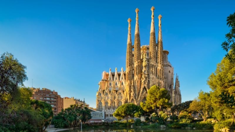 Noch nicht beendet sind die Bauarbeiten an der Sagrada Família. (Bild: Michael Abid)