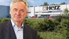 Gerhard Glinzerer kaufte 1989 Herz und 2014 Hirsch als Sanierungsfälle. Nun hat er 3500 Mitarbeiter, „mit mehr Leuten könnten wir sofort 700 Millionen Euro Umsatz haben“. (Bild: Herz, Zwefo, Krone KREATIV)