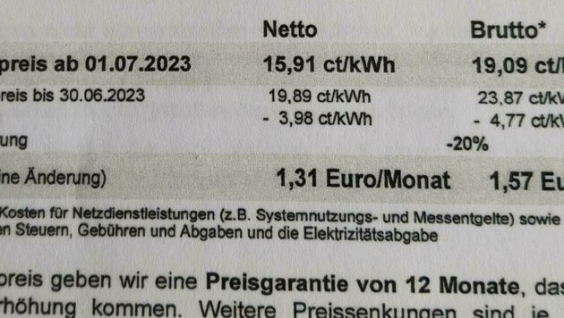 Stadtwerke Schwaz redujo el precio de la electricidad en un 20 por ciento el 1 de julio de 2023: ¡Tiwag lo aumentó!  (Imagen: zVg)