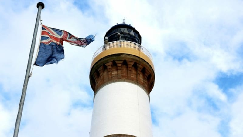 Ein Leuchtturm auf North Ronaldsay, der nördlichsten Insel des Archipels (Bild: APA/AFP/Adrian DENNIS)