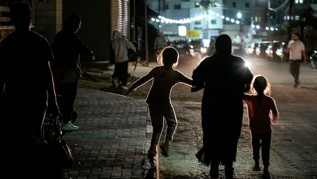 Palestinian refugees in the West Bank (archive photo) (Bild: AP)