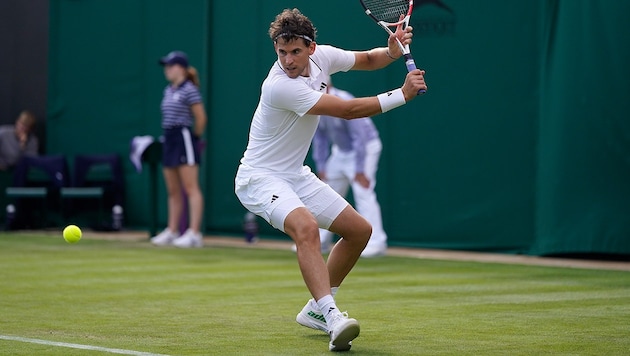 Dominic Thiem gab alles, verlor in fünf Sätzen. (Bild: AP)