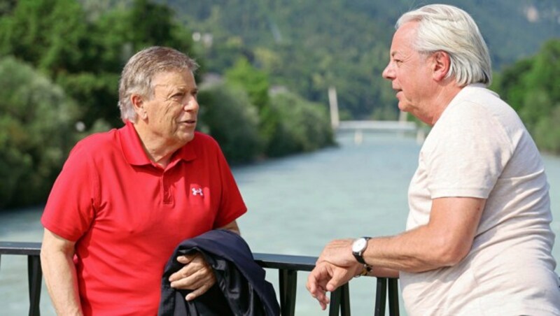 Peter Schröcksnadel im Gespräch mit Georg Fraisl. (Bild: Birbaumer Christof)