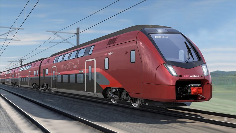 From 2026, double-decker Railjets will also be running on the western line. (Bild: ÖBB)