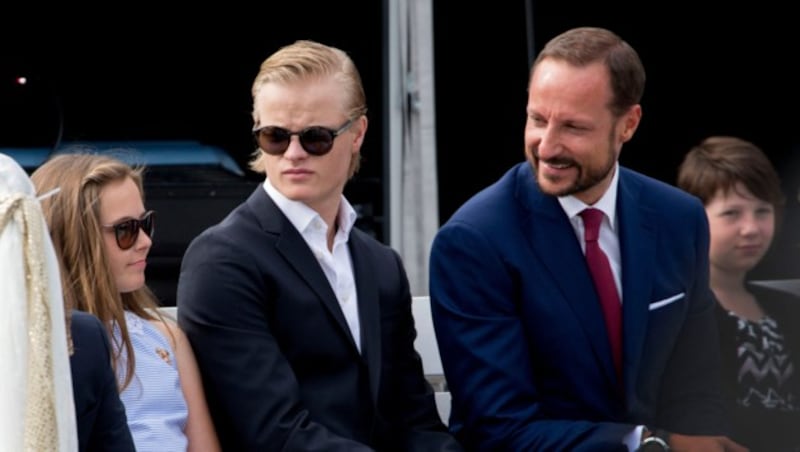 Prinzessin Ingrid Alexandra, Marius Borg Høiby und Kronprinz Haakon (Bild: www.PPS.at)