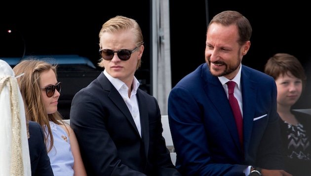 Prinzessin Ingrid Alexandra, Marius Borg Høiby und Kronprinz Haakon (Bild: www.PPS.at)