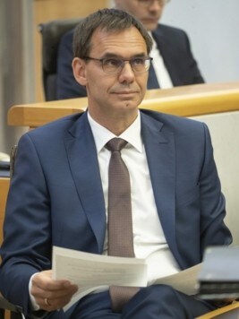 Markus Wallner disparó con fuerza contra el SPÖ.  (Imagen: Maurice Shourot)