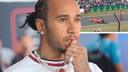 Vor einem Jahr blockierten Aktivisten die Strecke (re.). Erneute Proteste werden erwartet - Lewis Hamilton und Co. sind besorgt. (Bild: Sepp Pail, twitter.com/f1_naija)