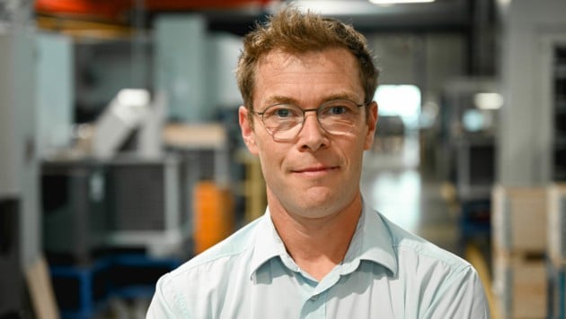 Johannes Hölzl es el desarrollador principal de energía eólica en Miba.  (Imagen: Markus Wenzel)