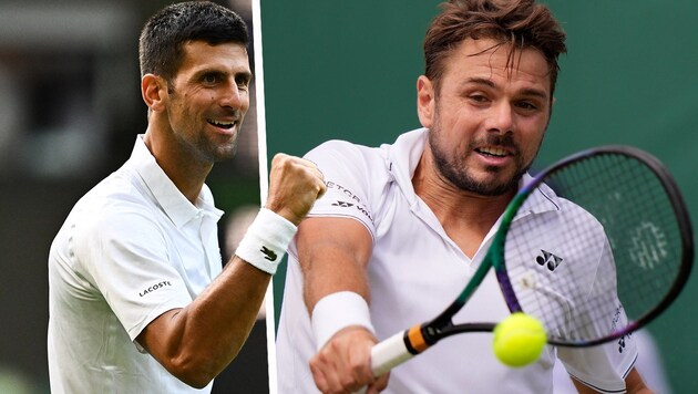 Novak Djokovic, Stan Wawrinka (Bild: APA/AFP/SEBASTIEN BOZON, AP)