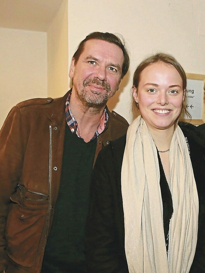Burgschauspieler Maertens mit Kollegin und Lebensgefährtin Marie-Luise Stockinger. 