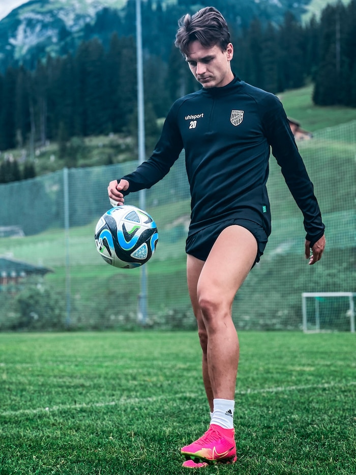Goalgetter Lukas Fridrikas wird gegen Linz Spielminuten bekommen.