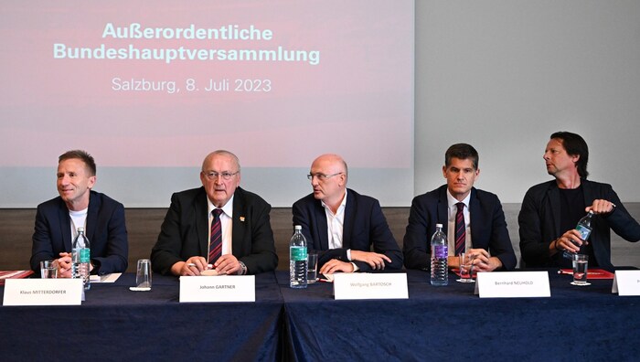 Die ÖFB-Granden bie der Bundeshauptversammlung
