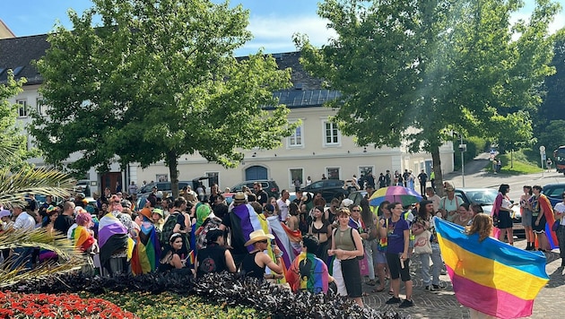 Die Pride in Klagenfurt ist gut besucht. (Bild: Jennifer Kapellari)