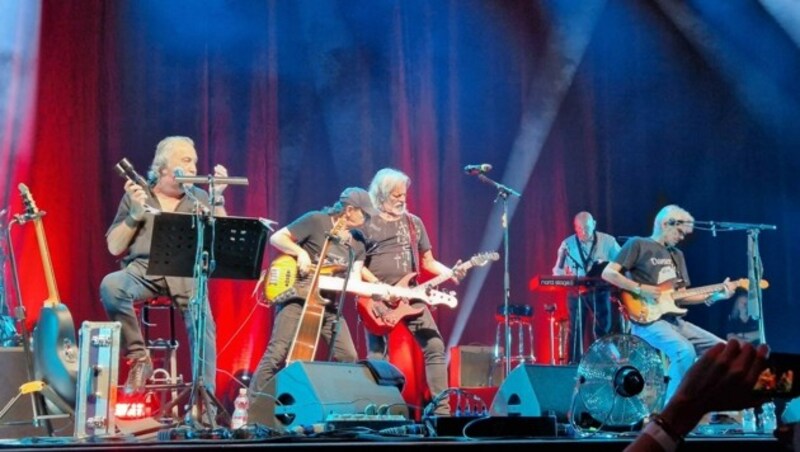 EAV-Hirn und Gitarren-Würger Thomas Spitzer rockte auch mit. (Bild: Martin Karner)