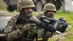 Schlagkräftig: Polens Armee (Bild: AFP)