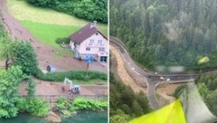 Die Feuerwehr-Einsätze im Gemeindegebiet Afritz in Kärnten dauerten bis spät in die Nacht.