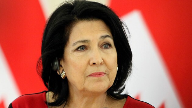 Die georgische Präsidentin Salome Surabischwili 