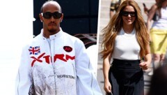 Was läuft da zwischen Lewis Hamilton und Shakira? (Bild: GEPA, APA/AFP/Dai KUROKAWA)