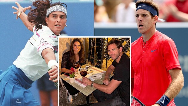 Gabriela Sabatini und Juan Martin del Potro sind ein Paar. (Bild: AP, AFP, Instagram.com/sabatinigaby)