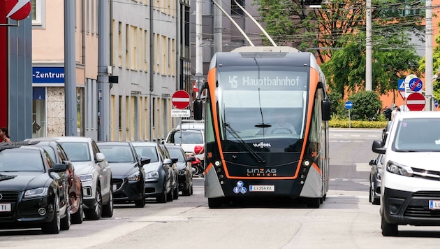 Spätestens 2026 werden zwei neue O-Bus-Linien vor allem die Landstraße und die Nahverkehrsdrehscheibe Hauptbahnhof entlasten. (Bild: Einöder Horst)