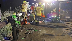 Mit diesem grünen Motorrad passierte der Unfall auf der Panoramastraße. (Bild: Markus Leitner)