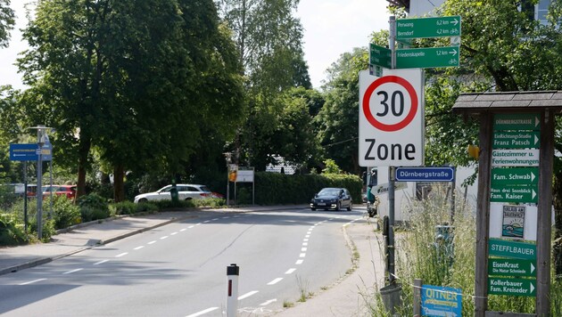 Wenn Gemeinden Tempo 30 auf einer Landesstraße im Ort möchten wie hier in Seeham, haben sie wenig Chancen. (Bild: Tschepp Markus)