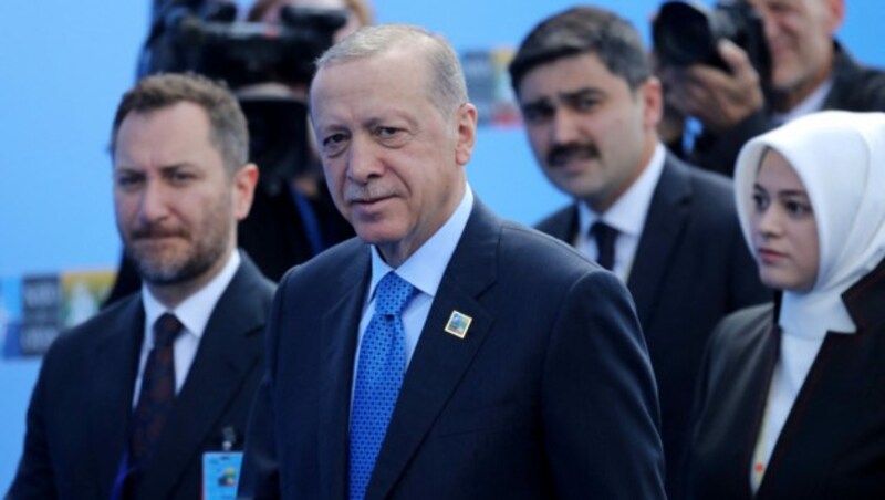 Erdogan hat gut lachen (Bild: AFP)