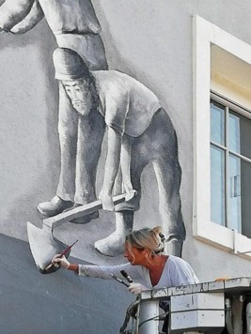 Aktrice Edith-Maria Lesnik bei ihrer wundervollen Arbeit. (Bild: Aktrice Lesnik)