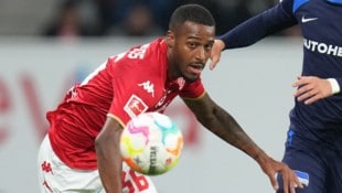 Marlon Mustapha (hier im Dress von Mainz 05) (Bild: Thomas Frey / dpa / picturedesk.com)