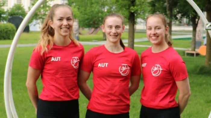 Malena Kernacs, Birgit Halwachs und Selina Memeti (v. li.) treten bei der Team-WM an. 