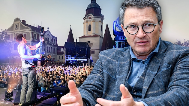 Unternehmer Othmar Seidl will sein Festival am Steinertor aufgrund der hohen Lustbarkeitsabgabe nicht mehr in Krems abhalten. (Bild: Attila Molnar, Krone KREATIV)