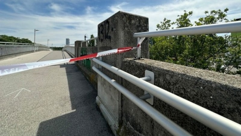 An der Donau im Bereich Treppelweg auf Höhe Handelskai wurde im Juli die Leiche eines Obdachlosen gefunden. (Bild: krone.tv)