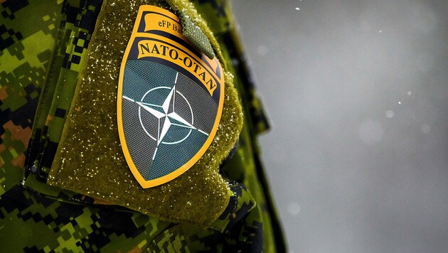 Die NATO-Staaten haben noch keine Einladung oder einen Zeitrahmen für den möglichen Ukraine-Beitritt beschlossen, umfangreiche Sicherheitsgarantien gibt es aber dennoch. (Bild: APA/AFP/Gints Ivuskans)