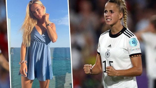 Giulia Gwinn no longer looks like she does in these archive pictures ... (Bild: AFP, instagram, krone.at-grafik)