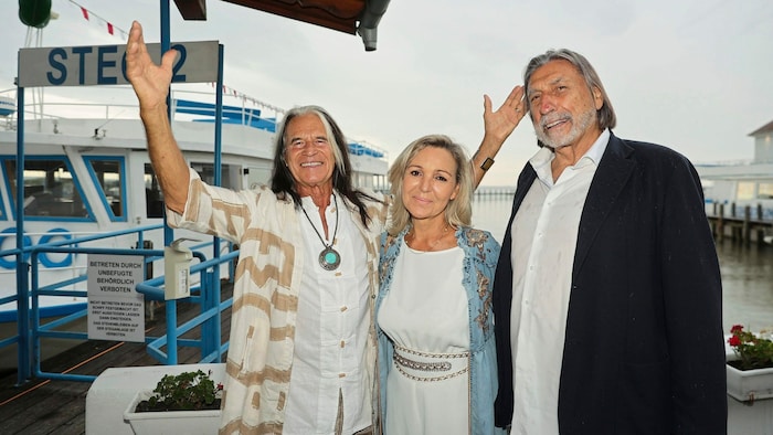 Waterloo mit Andrea und Produzent Norbert Blecha.