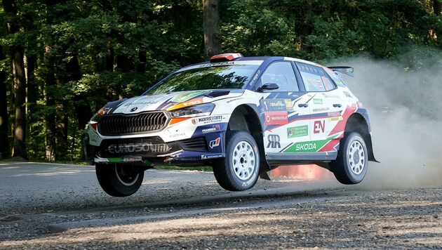 Der Skoda Fabia Rally2 RS von Simon Wagners Eurosol-Team kostet über 300.000 Euro. (Bild: GEPA pictures/ Manfred Binder/ WH)