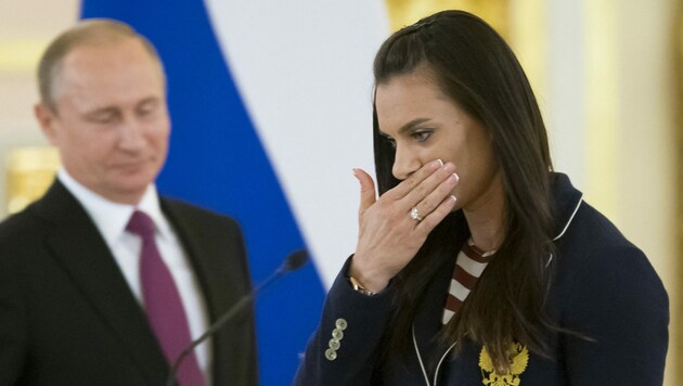Jelena Issinbajewa gilt als Putin-Unterstützerin und setzte sich auch politisch und militärisch in Russland ein. (Bild: AFP or licensors)