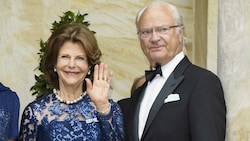 Das königliche Ehepaar Silvia von Schweden und Carl Gustaf. (Bild: API (c.) Michael Tinnefeld)