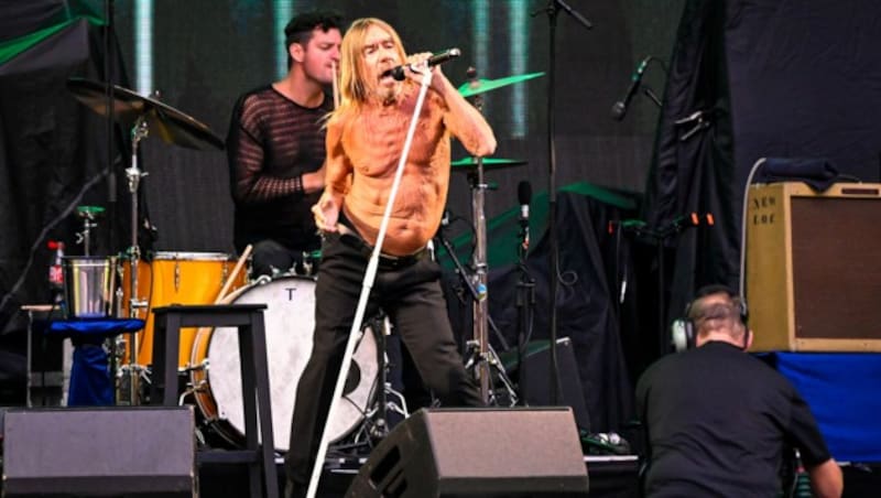 Auch mit 76 Jahren macht Iggy Pop niemand etwas vor. (Bild: Andreas Graf)