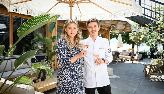 Michaela Prem und Kilian Angermeyer in ihrem „Das Attersee“.