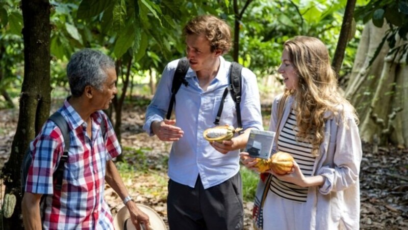 Franz und Anna Berger besuchten Kakaobauern auf Madagaskar (Bild: Anna Berger)