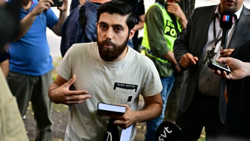 Ahmed A. hatte die Demonstration vor der israelischen Botschaft angemeldet - und die Genehmigung dafür erhalten. (Bild: AFP)